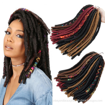 Kinky Bulk Synthetic Hair Dreadlocks Braids Crochet Passion twist Braiding Hair Extensions Handmade Faux Locs